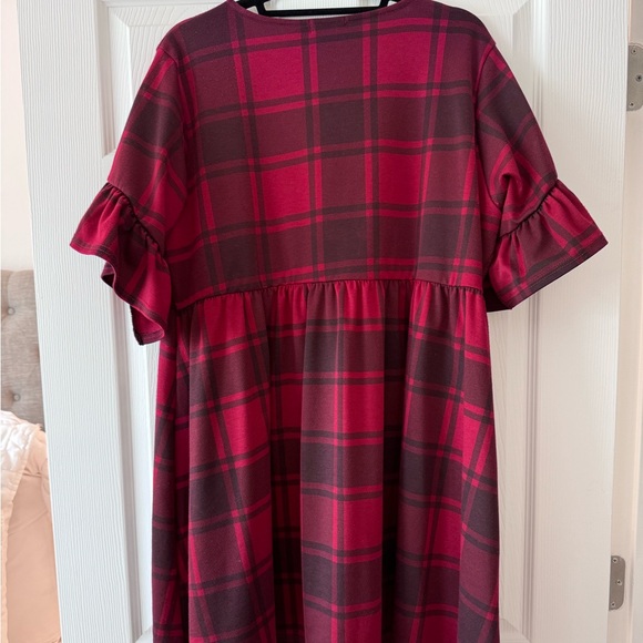 Boohoo Mini Dress-Black and Red-Size 16 - Picture 7 of 7